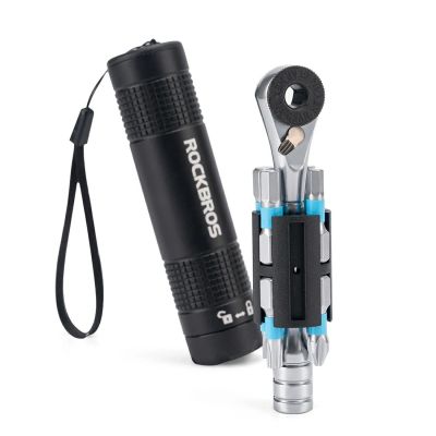 6. Rockbros TG-8601 Fahrrad-Multitool S2 Ratsche mit zylindrischem Gehäuse – Schwarz