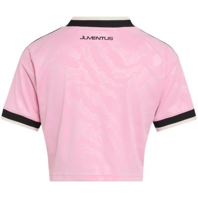 3. adidas Juventus 26/27 Auswärtstrikot, kurz geschnitten, Damen, Pink/Schwarz, KB8842