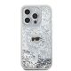 3. Karl Lagerfeld Liquid Glitter Karl Head MagSafe Hülle für iPhone 15 Pro – transparent