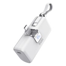 TRUST Pacto 5000 mAh Powerbank für die Hosentasche, Weiß