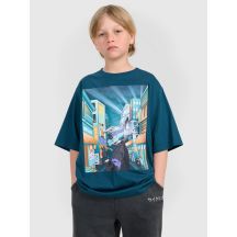 Oversize-T-Shirt mit Aufdruck für Jungen 4F 4FJRAW25TTSHM3061-46S