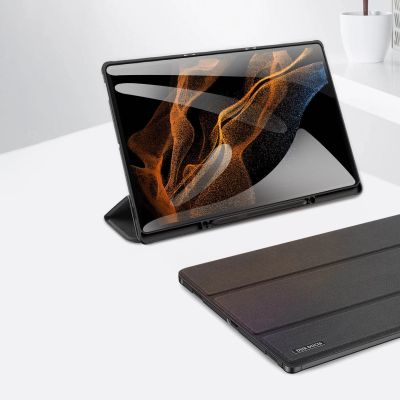 13. DUX DUCIS Domo faltbare Hülle für Tablet mit Smart Sleep Funktion Samsung Galaxy Tab S8/S9 Ultra Ständer schwarz