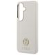 6. Guess Strass-Logo-Hülle mit rundem Logo für Samsung Galaxy S26 – Beige