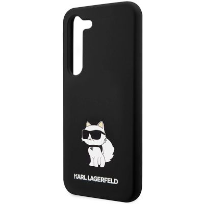 6. Karl Lagerfeld Choupette-Silikonhülle für Samsung Galaxy S24 – Schwarz
