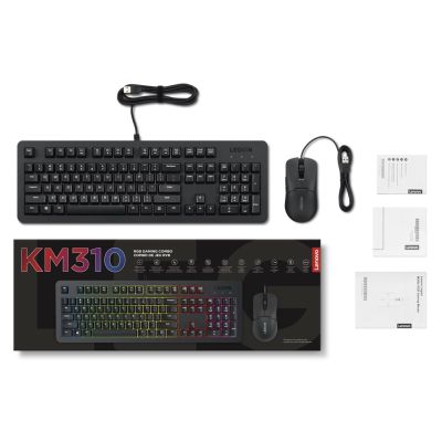 8. Lenovo Legion KM310 RGB Gaming-Tastatur und -Maus-Kombination – US-Englisch GX31N91913