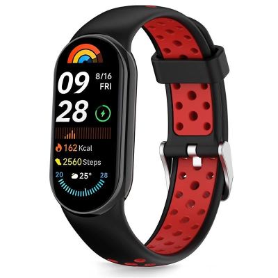 Tech-Protect IconBand Air Strap für Xiaomi Smart Band 8 / 9 / 10 / NFC - Schwarz und Rot