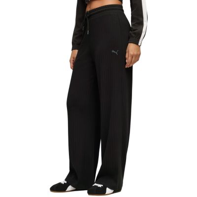 Puma HER Comfort High-Waist Wide Leg Damenhose Schwarz 693284 01