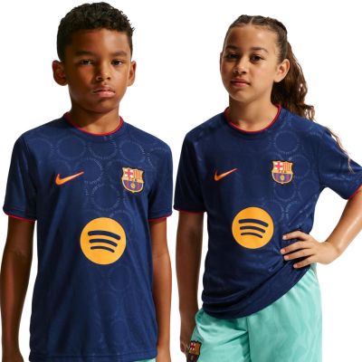Nike FC Barcelona Auswärtstrikot für Kinder, Marineblau II6713 498
