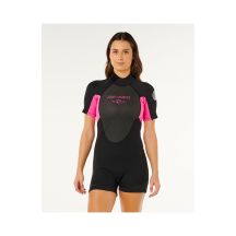 Rip Curl Omega Springsuit mit Rückenreißverschluss – Schwarz/Pink, Größe: S