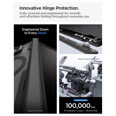14. Spigen Optik Armor Pro MagSafe Hülle für Samsung Galaxy Z Fold 8 Ultra – Schwarz