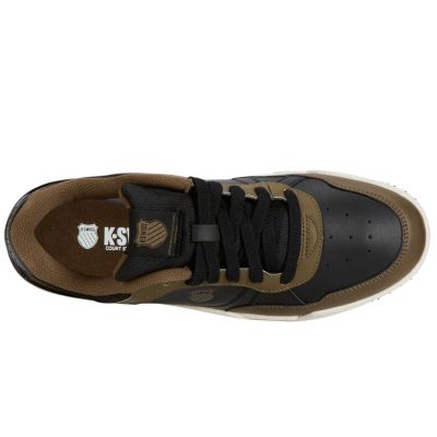 2. K-Swiss Herren Match Pro LTH Leder Sneakers Schwarz/Braun (08905-003-M)