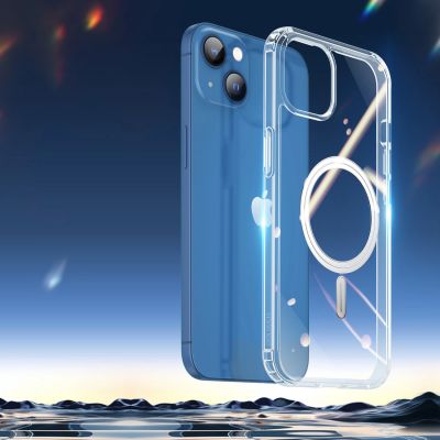 13. Dux Ducis Clin Magnethülle für iPhone 14 Plus kompatibel mit MagSafe transparent