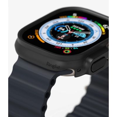 5. Ringke Slim 2er-Pack Hüllen für Apple Watch Ultra 1/2 (49 mm) – Klar und Mattschwarz