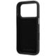 8. Karl Lagerfeld Saffiano Karl&Choupette Heads Pins Strap Logo Case für iPhone 18 Pro / 17 Pro - Schwarz