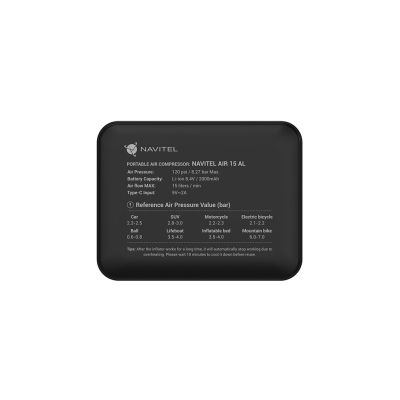 Navitel AIR 15 AL Kompressor 50 W 15 l/min Akku