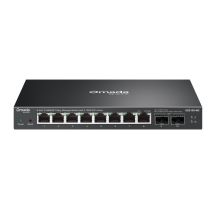 TP-Link ES210X-M2 Netzwerk-Switch, verwaltet, 2,5-Gbit/s-Ethernet (100/1000/2500), Tisch-/Wandmontage, Schwarz