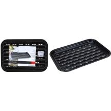 Grillplatte 34x24cm, antihaftbeschichtet, schwarz