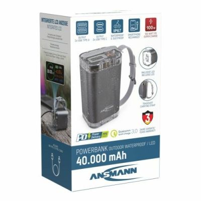 10. Ansmann PB4100 Lithium-Polymer (LiPo) 40000 mAh Silber