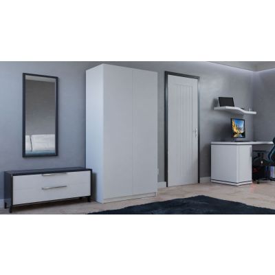 4. SD-90 KLEIDERSCHRANK - WEISS