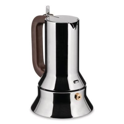 3. Alessi 9090/3 3-Tassen-Kaffeemaschine aus Edelstahl mit Induktionsfunktion