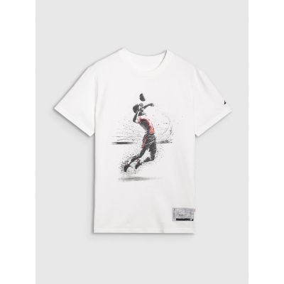 9. Herren-T-Shirt mit Volleyball-Print, Größe 4F 4FRAW25TTSHM3318-10S