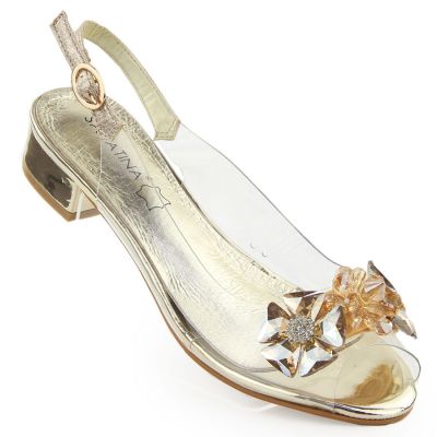 49. Beige, geschlossene Sandalen mit Lochmuster von Sabatina für Damen