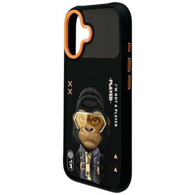 4. Nimmy Cool&Cute 2.0 Gorilla-Hülle für iPhone 17 - Schwarz