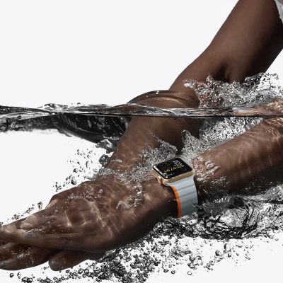 9. Magnetisches Apple Watch SE, 9, 8, 7, 6, 5, 4, 3, 2, 1 (41, 40, 38 mm) Dux Ducis Armband (LD-Version) – grau-orange