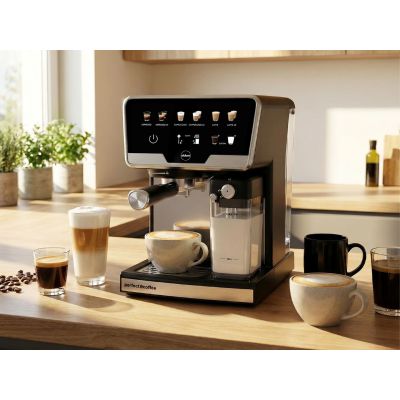 25. ELDOM Espressomaschine ECK1 1300W 20 BAR, Milchbehälter, 6 Automatikprogramme, 2 manuelle Programme