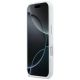 5. BMW M Silikonhülle mit horizontalem Linienmuster und MagSafe-Funktion für iPhone 17 – Weiß