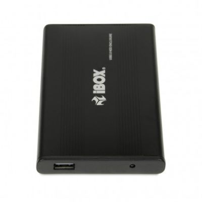 2. IBOX HD-01 Externes 2,5" USB 2.0 IEU2F01 Gehäuse (2,5"; USB 2.0; Aluminium; schwarz)