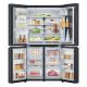 2. LG GMG960EVJE Side-by-Side-Kühlschrank mit mehreren Türen, 179 cm, Essence Black Steel, Mattschwarz, Total NoFrost, Wasserzulauf