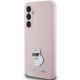 2. Karl Lagerfeld Choupette Metal Pin-Hülle aus Silikon für Samsung Galaxy S23 FE – Rosa