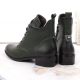 7. Jezzi W JEZ412B isolierte flache Stiefeletten, grün
