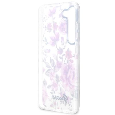 7. Guess GUHCS23MHCFWST S23+ S916 weiß/weißer Hartschalenkoffer Flower Collection