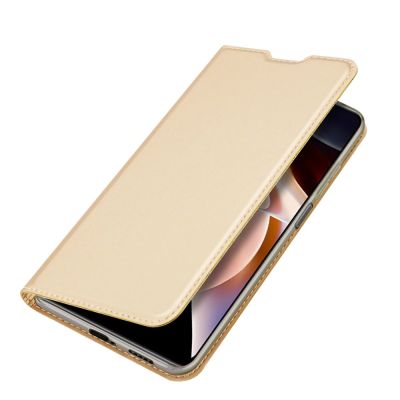 4. Dux Ducis Skin Pro Holster Cover Flip Cover für Poco M4 Pro 5G Gold