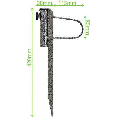 16. Metallener Strandschirm-Montagefuß