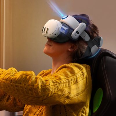 3. BoboVR S3 Pro Kopfband für Meta Quest 3 VR-Headset + B100 externer Akku – Schwarz und Weiß