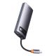 4. Baseus Metal Gleam Series HUB 7-in-1 Dockingstation USB Typ C - 1 x HDMI / 1 x VGA / 3 x USB 3.2 Gen. 1 / 1 x Power Delivery / 1 x RJ-45 Ethernet grau (WKWG040013)