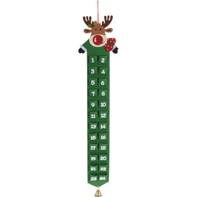 4. Filz-Adventskalender Grünes Rentier