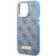 6. Guess GUHMP14LU4GPRB iPhone 14 Pro 6,1" blau/blaue Hartschale 4G Logo Plate MagSafe
