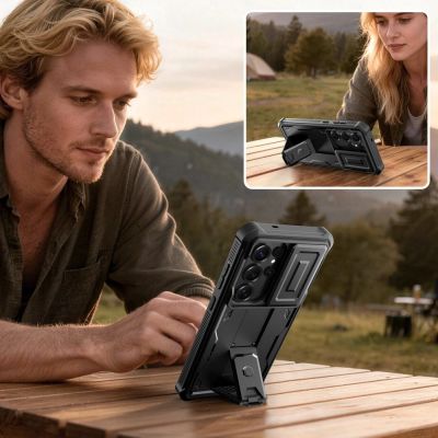 4. Tech-Protect Kevlar Cam+ Hülle für Samsung Galaxy S26 Ultra – Schwarz