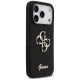 4. Guess Silikonhülle mit großem 4G-Schriftzug für iPhone 17 Pro – Schwarz