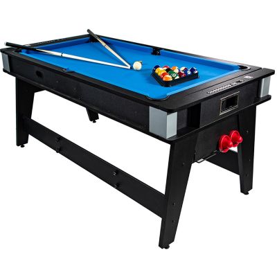 15. 4-IN-1 MULTIGAMING-TISCH: BILLARD-TISCH, TENNISANSCHLUSS, ESSTISCH 189 x 94,1 x 81,3 cm ENERO