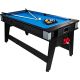 15. 4-IN-1 MULTIGAMING-TISCH: BILLARD-TISCH, TENNISANSCHLUSS, ESSTISCH 189 x 94,1 x 81,3 cm ENERO