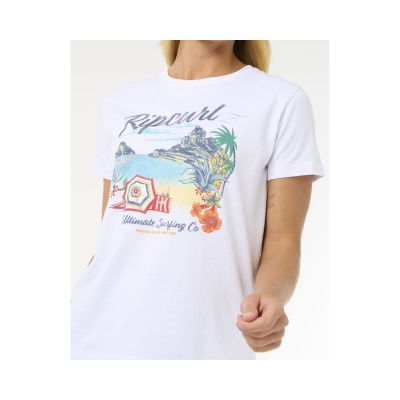 2. RIP CURL Crystal Standard Tee Weiß