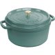 Runder gusseiserner Topf Staub – 6,7 l, Eukalyptus