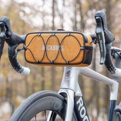 8. Rockbros TL001 ROAD TO SKY 1,9L Lenkertasche, wasserdicht – Orange