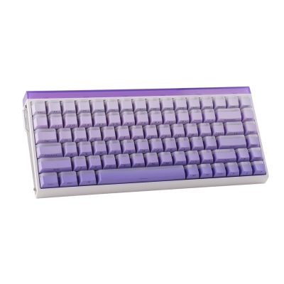 HERO84 HE Tastatur mit Dichtung, Weiß+Lila+Farbverlauf+HELL JadeKing Schalter RGB AULA