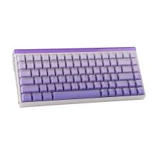 HERO84 HE Tastatur mit Dichtung, Weiß+Lila+Farbverlauf+HELL JadeKing Schalter RGB AULA